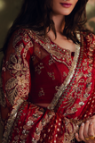 Zarposh Jahanara Festive Embroidered Organza Unstitched 3Pc Suit - SITARA