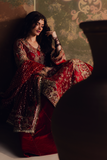 Zarposh Jahanara Festive Embroidered Organza Unstitched 3Pc Suit - SITARA