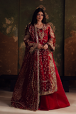 Zarposh Jahanara Festive Embroidered Organza Unstitched 3Pc Suit - SITARA