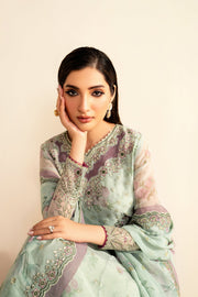 Xenia Formals Embroidered Chiffon Unstitched 3Pc Suit XF-1020 SIVE