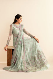 Xenia Formals Embroidered Chiffon Unstitched 3Pc Suit XF-1020 SIVE