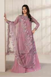 Zarif Bayaan Embroidered Luxury Chiffon Unstitched 3Pc Suit - SIYAAN