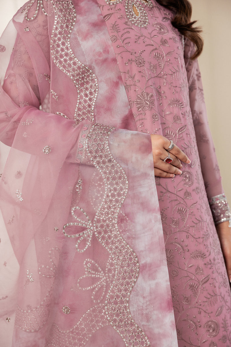 Zarif Bayaan Embroidered Luxury Chiffon Unstitched 3Pc Suit - SIYAAN