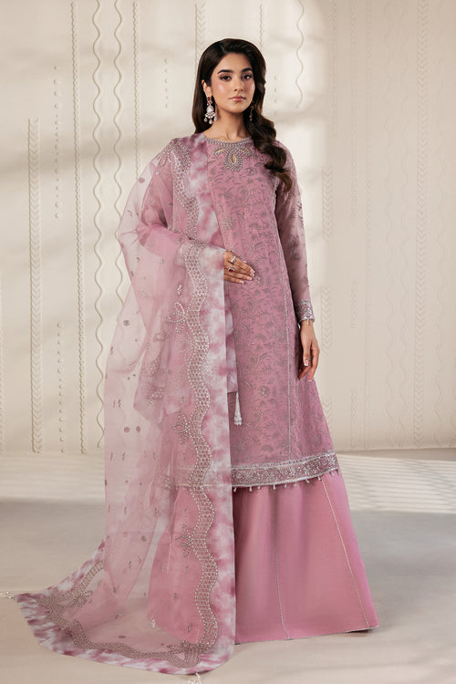 Zarif Bayaan Embroidered Luxury Chiffon Unstitched 3Pc Suit - SIYAAN