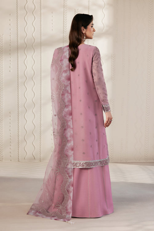 Zarif Bayaan Embroidered Luxury Chiffon Unstitched 3Pc Suit - SIYAAN