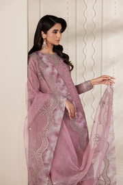 Zarif Bayaan Embroidered Luxury Chiffon Unstitched 3Pc Suit - SIYAAN