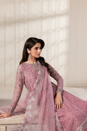Zarif Bayaan Embroidered Luxury Chiffon Unstitched 3Pc Suit - SIYAAN