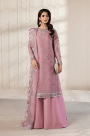 Zarif Bayaan Embroidered Luxury Chiffon Unstitched 3Pc Suit - SIYAAN