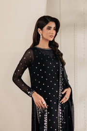 Zarif Bayaan Embroidered Luxury Chiffon Unstitched 3Pc Suit - SIYARA