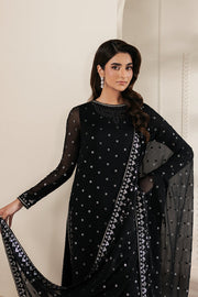 Zarif Bayaan Embroidered Luxury Chiffon Unstitched 3Pc Suit - SIYARA