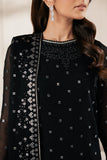 Zarif Bayaan Embroidered Luxury Chiffon Unstitched 3Pc Suit - SIYARA