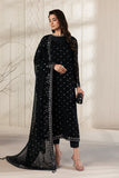 Zarif Bayaan Embroidered Luxury Chiffon Unstitched 3Pc Suit - SIYARA
