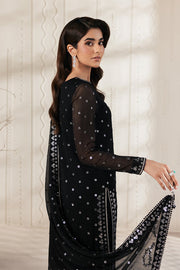 Zarif Bayaan Embroidered Luxury Chiffon Unstitched 3Pc Suit - SIYARA