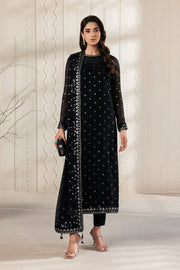 Zarif Bayaan Embroidered Luxury Chiffon Unstitched 3Pc Suit - SIYARA