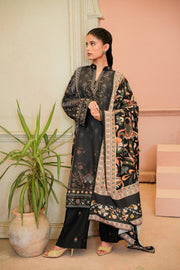 Sahfa Dhoop Kinara Printed Khaddar Unstitched 3Pc Suit SK-02 Zafraan