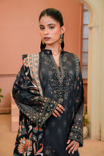 Sahfa Dhoop Kinara Printed Khaddar Unstitched 3Pc Suit SK-02 Zafraan