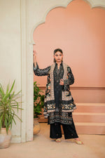 Sahfa Dhoop Kinara Printed Khaddar Unstitched 3Pc Suit SK-02 Zafraan