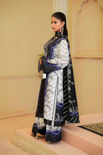 Sahfa Dhoop Kinara Printed Khaddar Unstitched 3Pc Suit SK-03 Lajward
