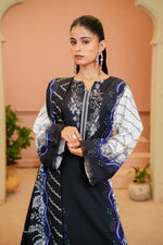 Sahfa Dhoop Kinara Printed Khaddar Unstitched 3Pc Suit SK-03 Lajward