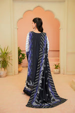 Sahfa Dhoop Kinara Printed Khaddar Unstitched 3Pc Suit SK-03 Lajward
