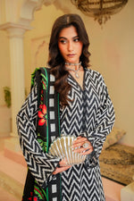 Sahfa Dhoop Kinara Printed Khaddar Unstitched 3Pc Suit SK-04 Lehar