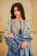 Sahfa Dhoop Kinara Printed Khaddar Unstitched 3Pc Suit SK-06 Nakhlistan