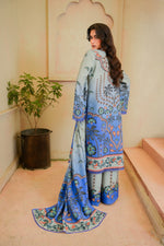 Sahfa Dhoop Kinara Printed Khaddar Unstitched 3Pc Suit SK-06 Nakhlistan