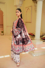 Sahfa Dhoop Kinara Printed Khaddar Unstitched 3Pc Suit SK-08 Sindhri