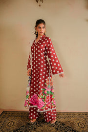 Sahfa Dhoop Kinara Printed Khaddar Unstitched 3Pc Suit SK-09 Bindiya