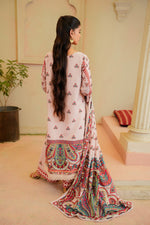 Sahfa Dhoop Kinara Printed Khaddar Unstitched 3Pc Suit SK-10 Ambi