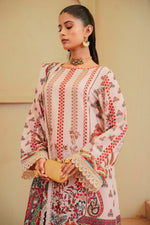 Sahfa Dhoop Kinara Printed Khaddar Unstitched 3Pc Suit SK-10 Ambi