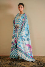 Sahfa Dhoop Kinara Printed Khaddar Unstitched 3Pc Suit SK-11 Parwaaz