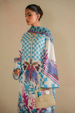 Sahfa Dhoop Kinara Printed Khaddar Unstitched 3Pc Suit SK-11 Parwaaz