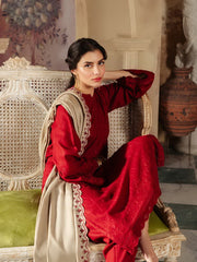 Sahar Fall Winter Unstitched Embroidered Khaddar 3Pc Suit SKWD-V2-23-01