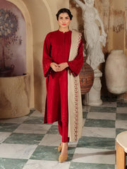 Sahar Fall Winter Unstitched Embroidered Khaddar 3Pc Suit SKWD-V2-23-01