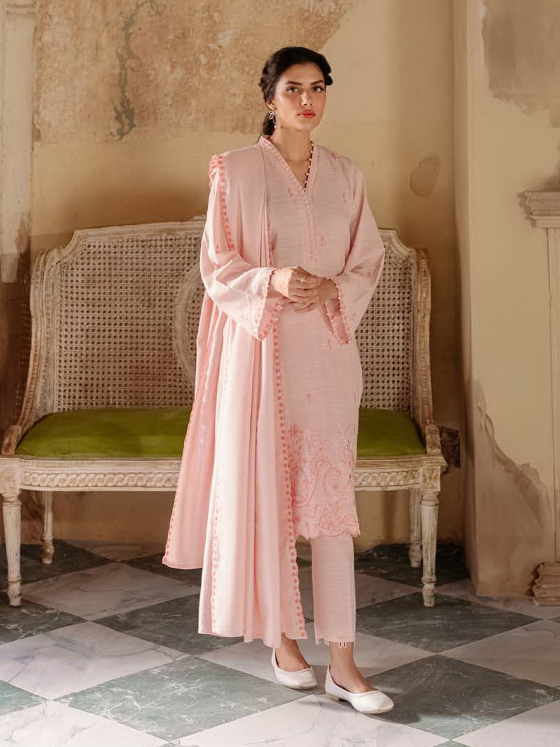 Sahar Fall Winter Unstitched Embroidered Khaddar 3Pc Suit SKWD-V2-23-03