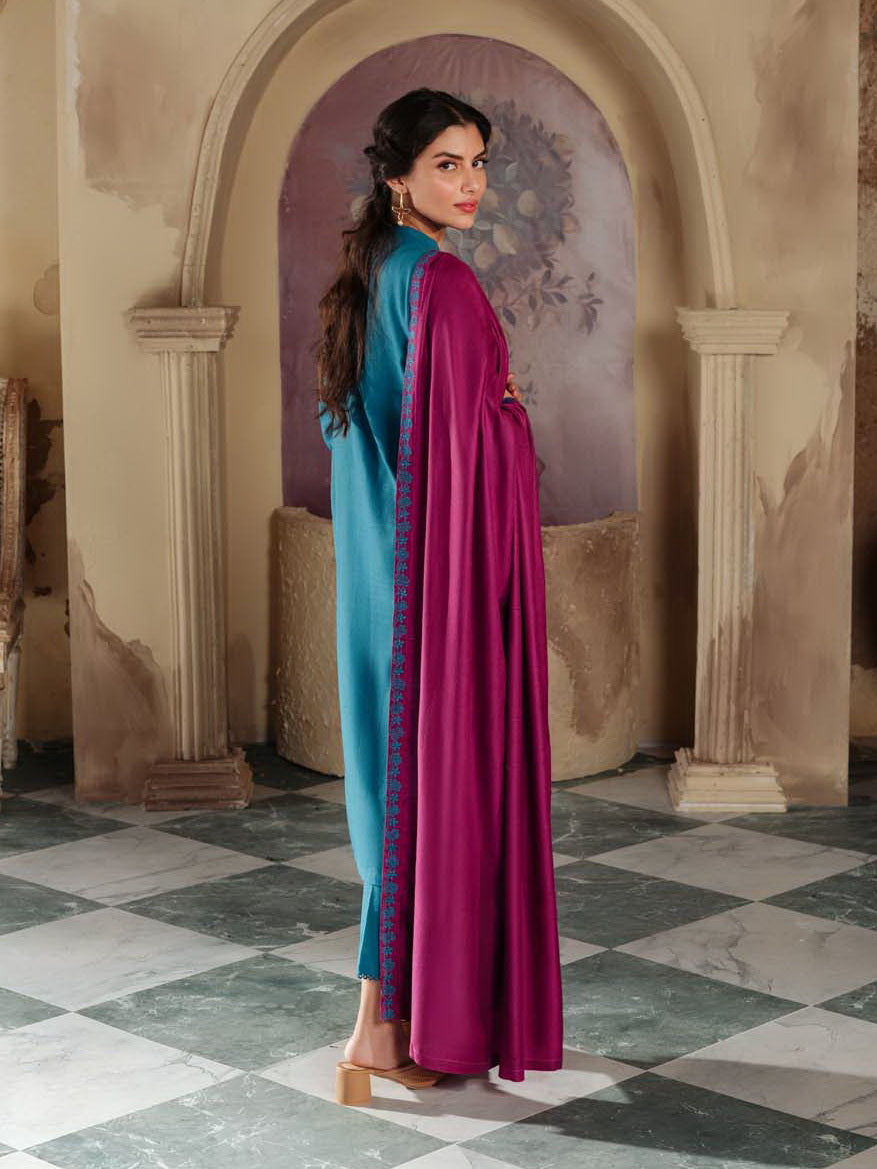 Sahar Fall Winter Unstitched Embroidered Khaddar 3Pc Suit SKWD-V2-23-06