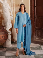 Sahar Fall Winter Unstitched Embroidered Khaddar 3Pc Suit SKWD-V2-23-07