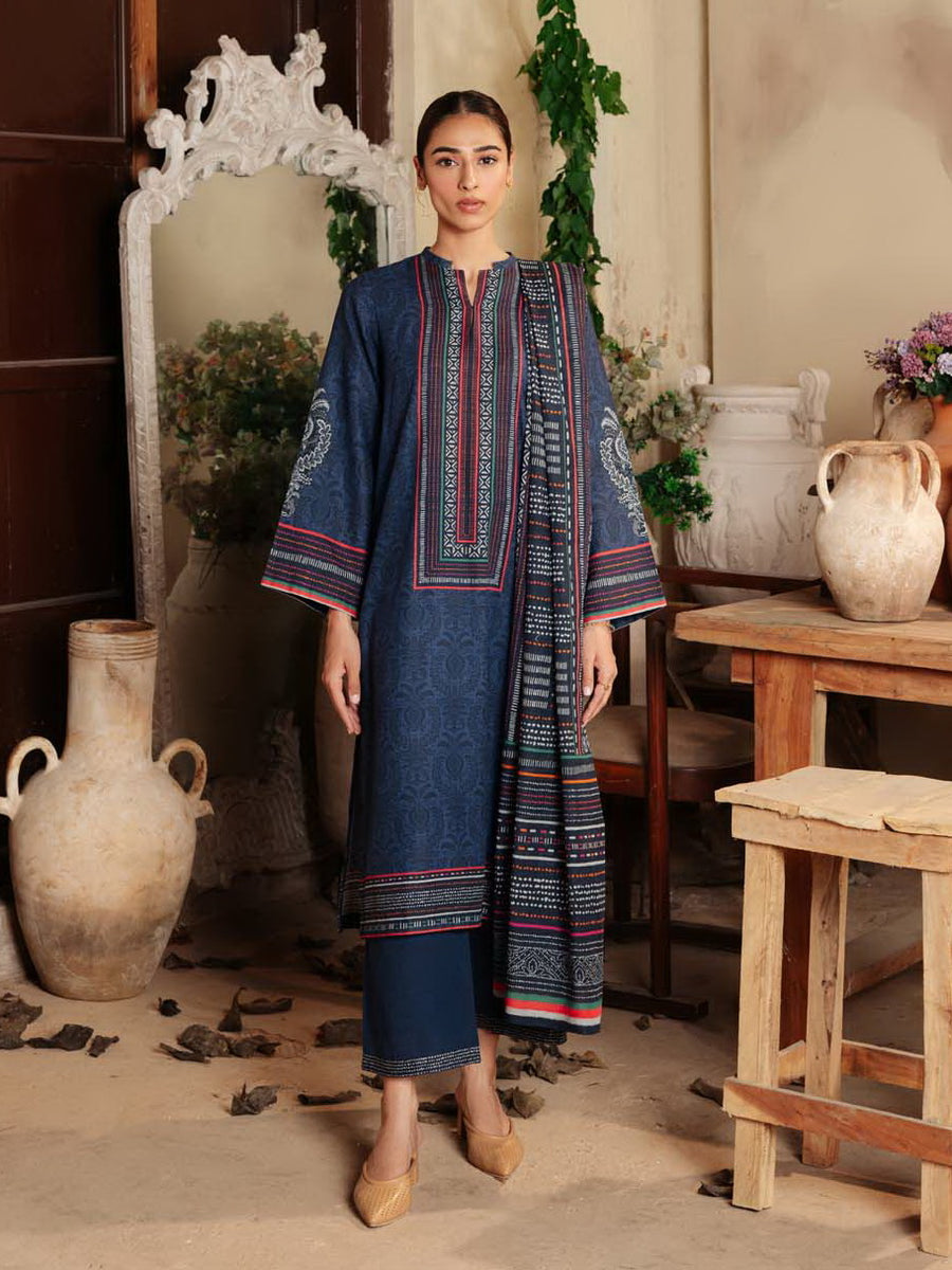 Sahar Fall Winter Unstitched Printed Khaddar 3Pc Suit SKWP-V2-23-01