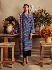 Sahar Fall Winter Unstitched Printed Khaddar 3Pc Suit SKWP-V2-23-04