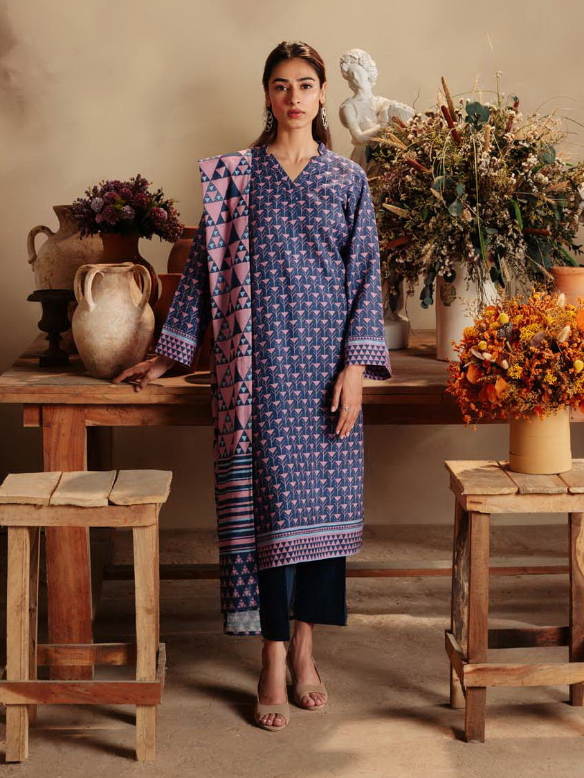 Sahar Fall Winter Unstitched Printed Khaddar 3Pc Suit SKWP-V2-23-04