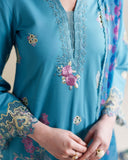 Neeshay Whispers of Summer Embroidered Lawn Unstitched 3Pc Suit - SKYLA