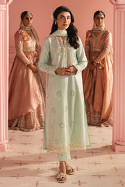 Cross Stitch Premium Embroidered Lawn Unstitched 3Pc Suit - SKY WHISPER