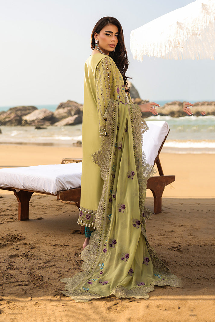 Serene Premium Hania Luxury Lawn Unstitched 3Pc Suit SL-102 Anaya