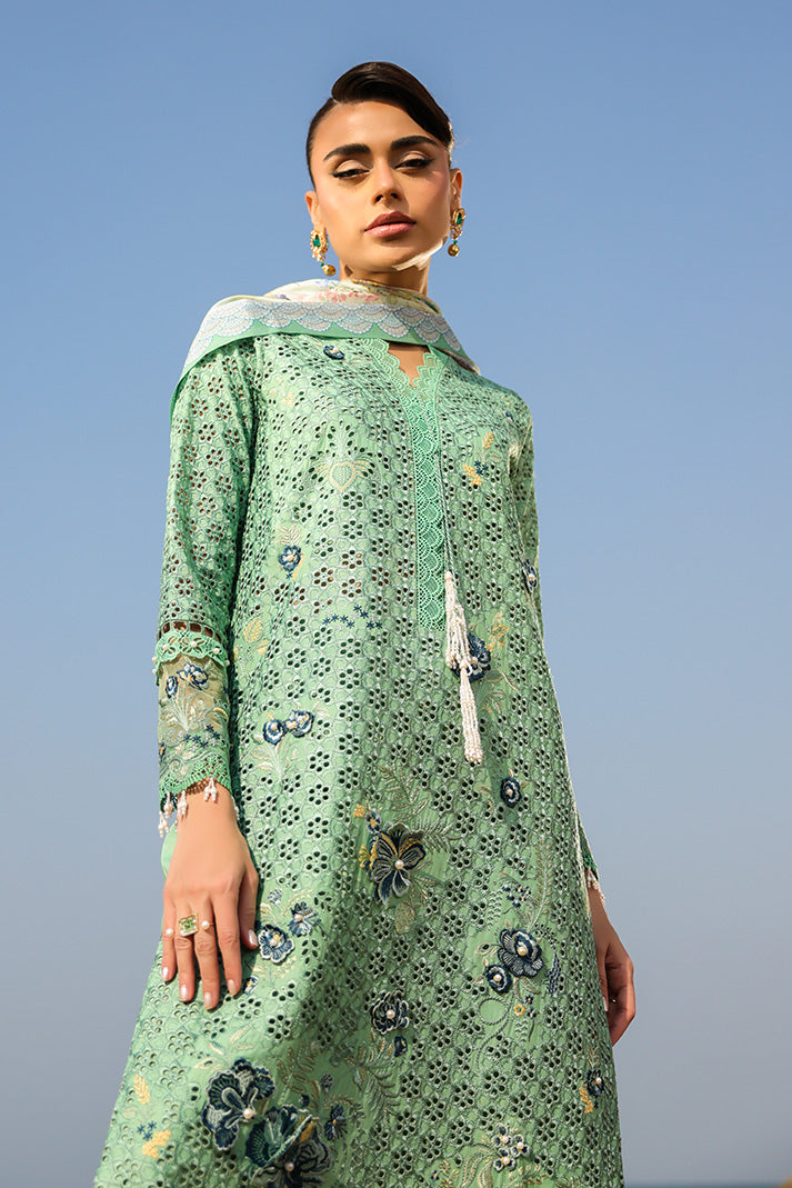 Serene Premium Hania Luxury Lawn Unstitched 3Pc Suit SL-106 Neria