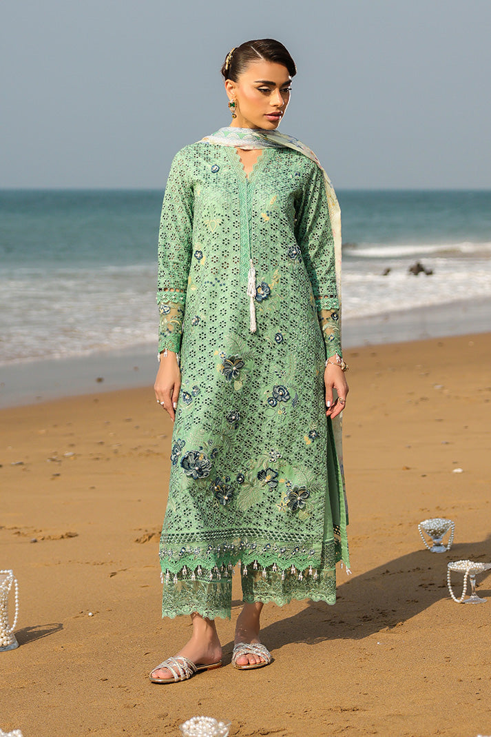 Serene Premium Hania Luxury Lawn Unstitched 3Pc Suit SL-106 Neria