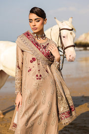 Serene Premium Hania Luxury Lawn Unstitched 3Pc Suit SL-107 Parizay
