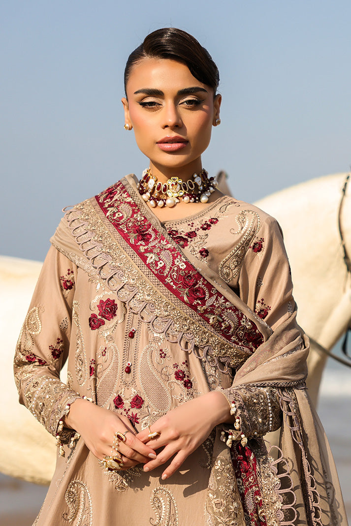 Serene Premium Hania Luxury Lawn Unstitched 3Pc Suit SL-107 Parizay