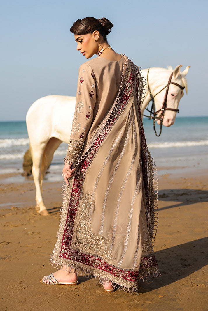 Serene Premium Hania Luxury Lawn Unstitched 3Pc Suit SL-107 Parizay