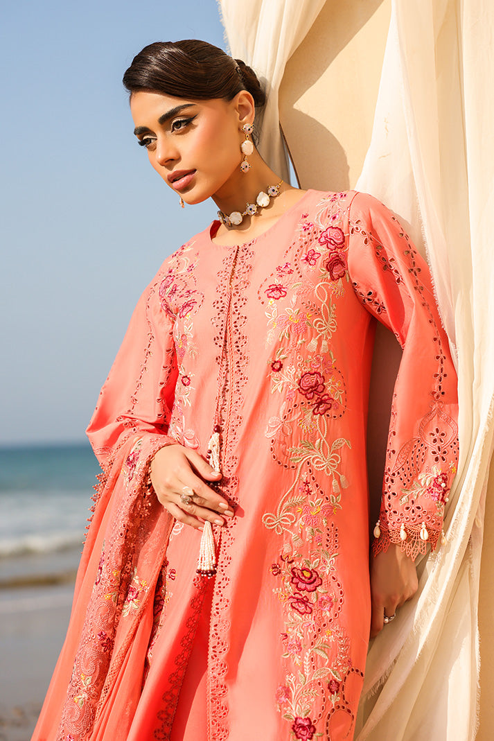 Serene Premium Hania Luxury Lawn Unstitched 3Pc Suit SL-108 Elara